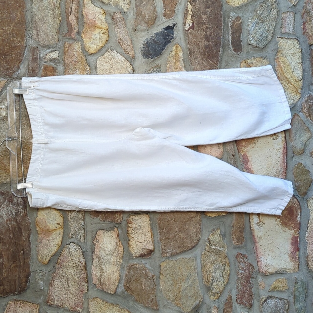 Chico's 100% Linen Cropped Wide-Leg Pants - Picture 5 of 9